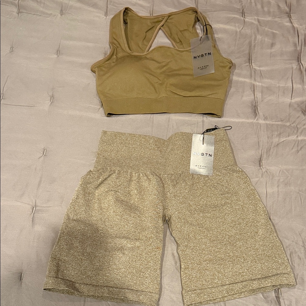 NVGTN Mocha Brown Activewear Set - New With Tags! ‼️🏷️